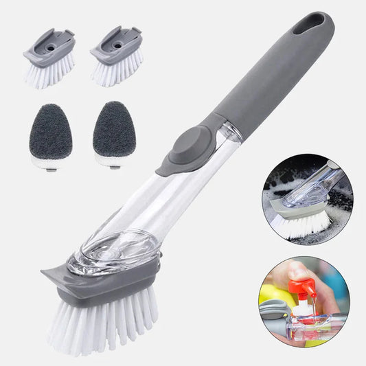 SOAP DISPENSING WASHING BRUSH