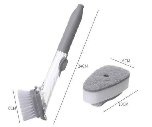 SOAP DISPENSING WASHING BRUSH