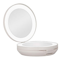 LED FOLDING MAKEUP MIRROR WITH MAGNIFICATION