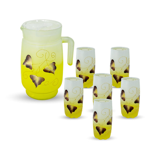 YELLOW JUICE GLASS SET