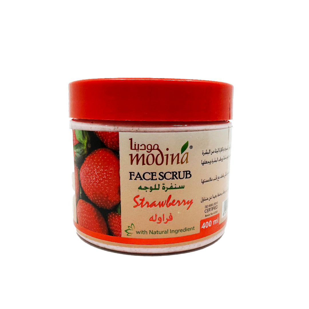 Modina Face & Body Scrub (400 ml) - Strawberry