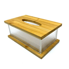 BAMBOO WOOD TISSUE BOX