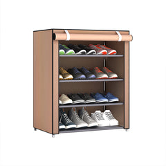 4 LAYERS SHOES RACK WITH COVER