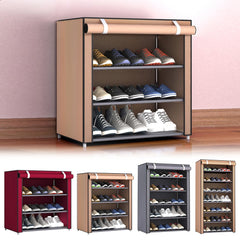 4 LAYERS SHOES RACK WITH COVER