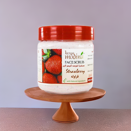 Modina Face & Body Scrub (400 ml) - Strawberry