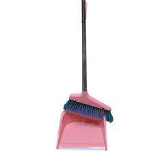 SHORT HANDLE DUSTPAN AND BROOM  (ASSORTED COLORS)