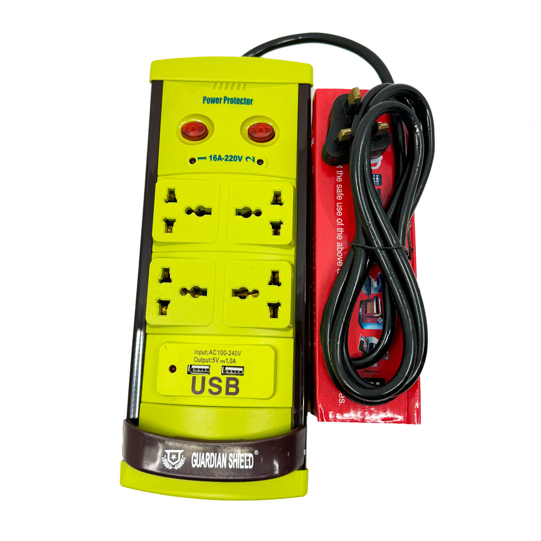 POWER EXTENSION 4 SOCKETS + USB