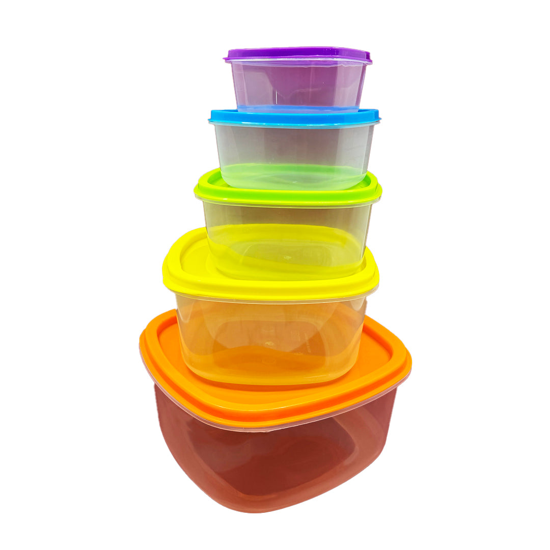 SET OF 5 FOOD STORAGE CONTAINERS