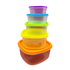 SET OF 5 FOOD STORAGE CONTAINERS