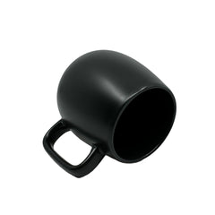 COFFEE MADNESS BLACK CERAMIC MUG