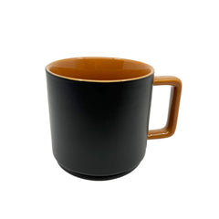 FRESH MORNING BLACK CERAMIC MUG